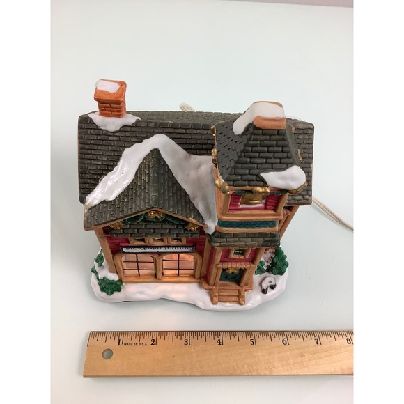Vintage Trim A Home Pickford School lighted village porcelain * - Picture 7 of 11